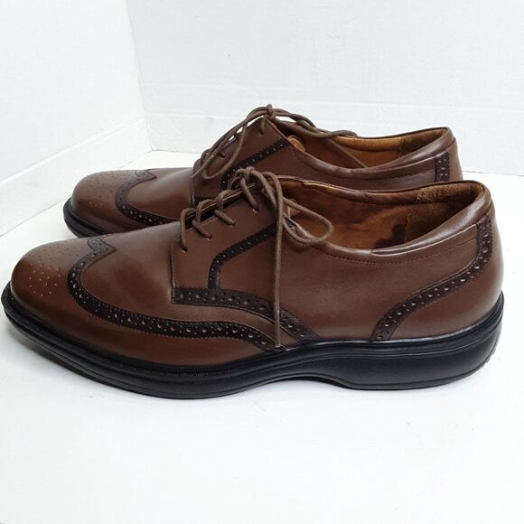 Dr. Comfort Wing Oxford Men's Lightweight Leather Shoes size 12W - Picture 3 of 15